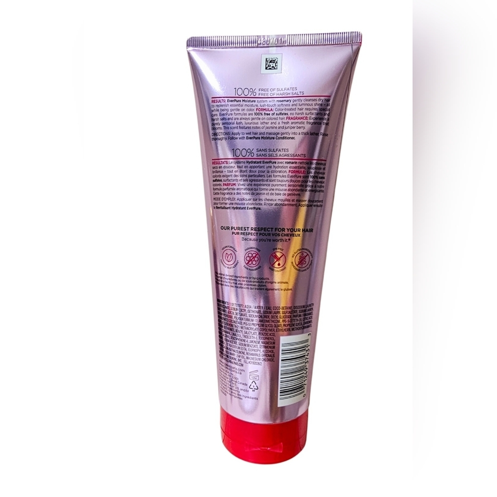 L'oreal Paris Sulfate Free Moisture Shampoo for Colour Treated Hair 325ml - Picture 2 of 2
